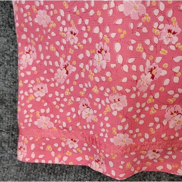 Gap Tank Dress Size M Sleeveless Shift Zip Knee Length Orange Floral Cottage - Picture 4 of 10